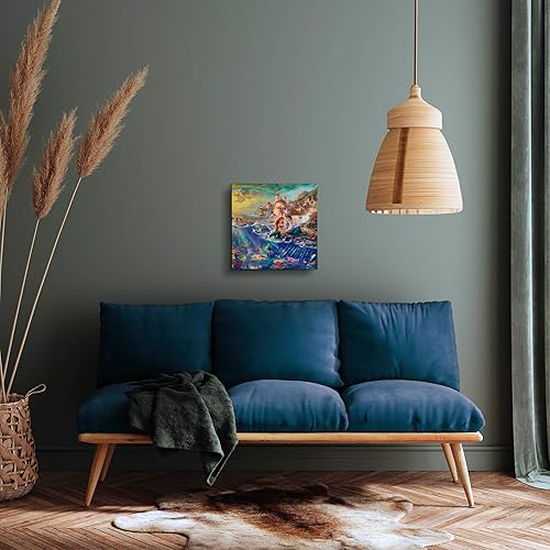 Miniatura 4 de Lona envuelta de la galería de La Sirenita de Thomas Kinkade