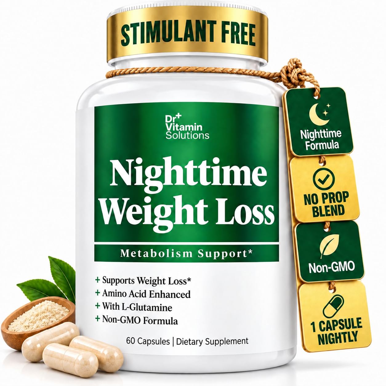 Nighttime Fat Burner for Women, Weight Loss & Appetite Suppressant, 30 Ct — Amazon image 10