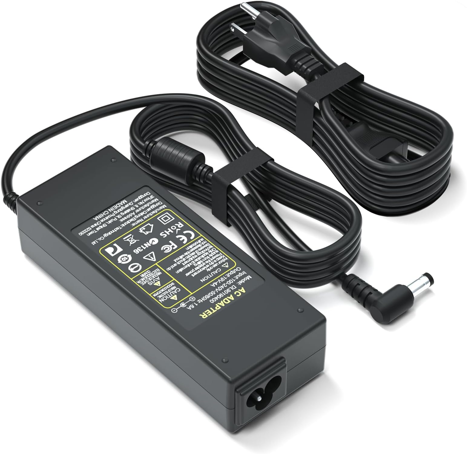 19V Power Supply Compatible for LG Monitor - Compatible for LG Electronics Monitor 32" 27" 24" 23" 22" 20" 19" LCD LED HD TV Widescreen Adapter Power Cord
