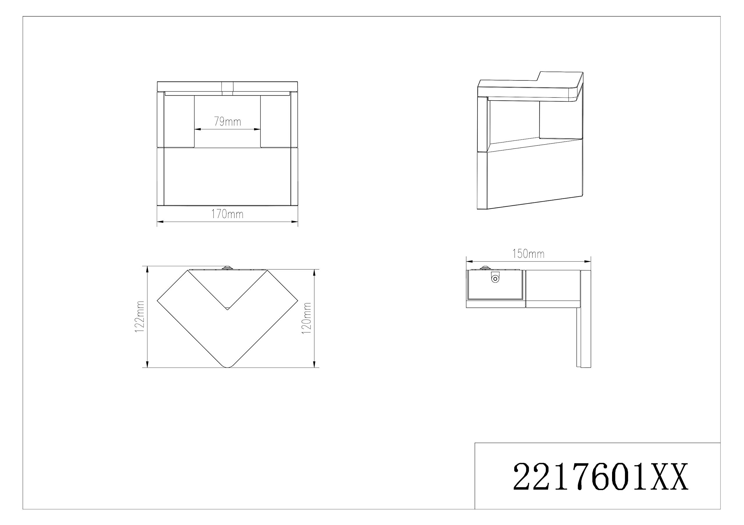 Trio Leuchten 221760142 A+ Außenleuchte Aluminium, 9 W Integriert, anthrazit