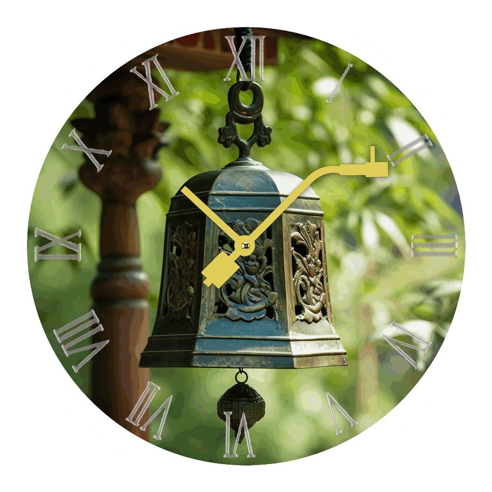 Horloge murale silencieuse moderne en métal fait main pour salon et bureau