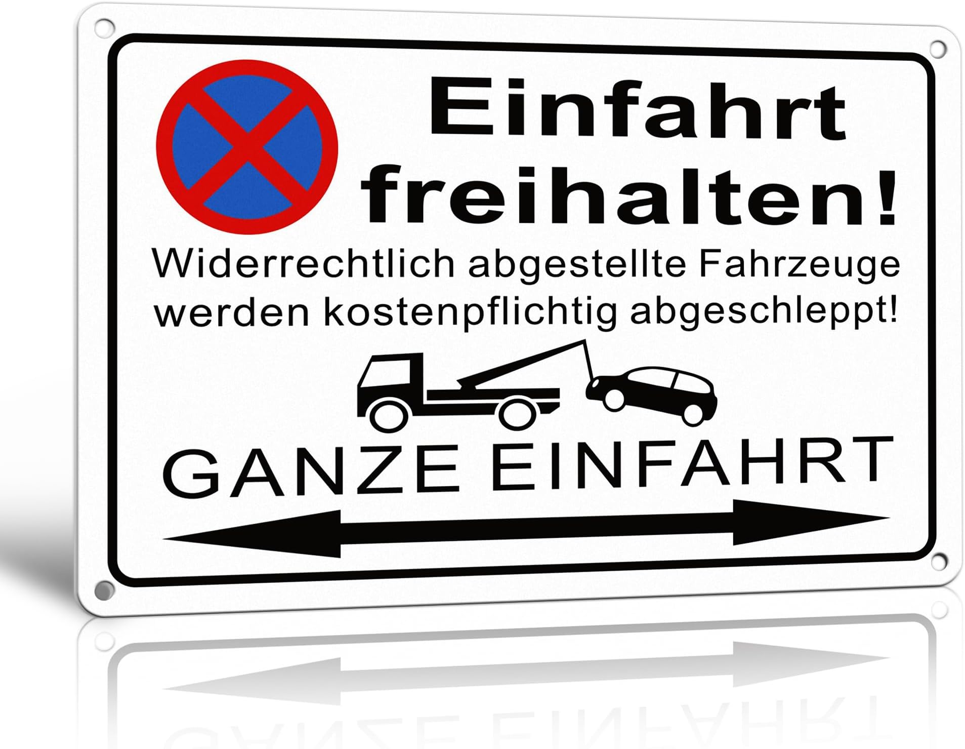 Garage Freihalten Schild Lustig