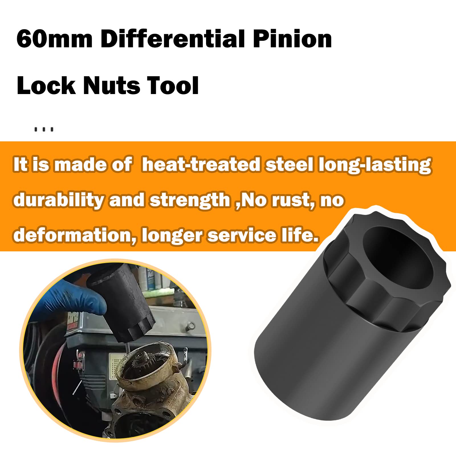 Amazon.com: 60mm Differential Pinion Lock Nuts Tool,for Honda