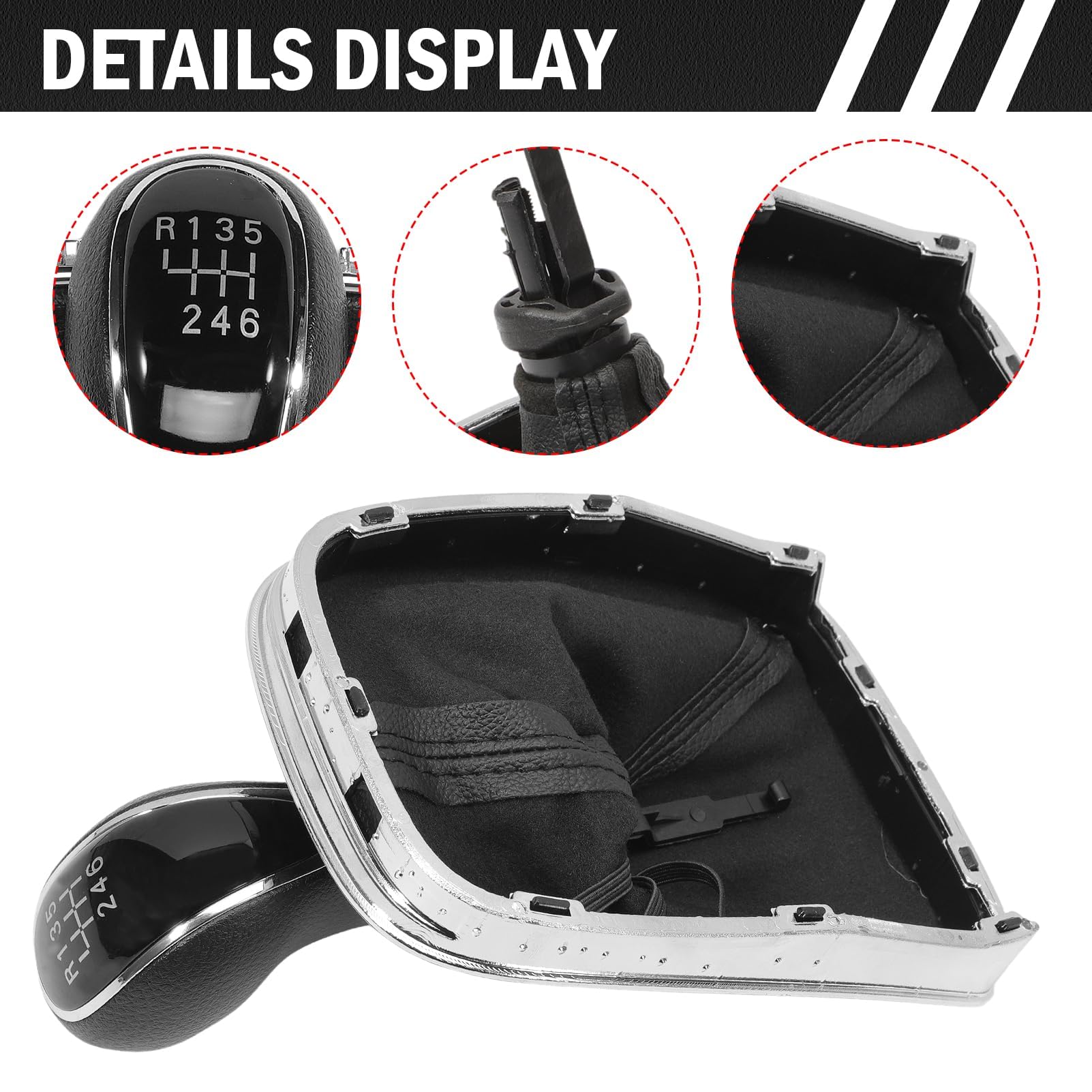 Pomello e cuffia del cambio ZealFix a 6 marce compatibili con Opel Opel Insignia 2003-2017