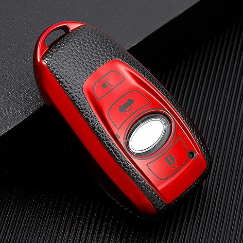 Miniatura 3 de Funda para llavero Subaru de TPU suave con llavero de protección de 360 grados, compatible con Subaru Forester CrossTrek Outback WRX Ascent BRZ