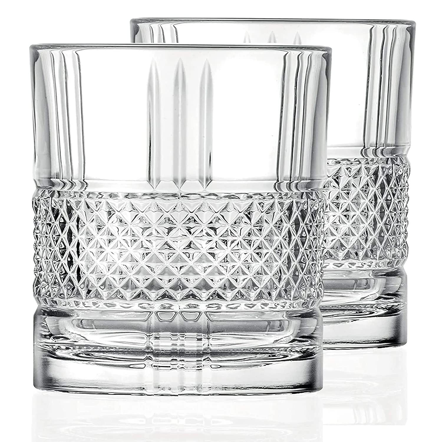Italian Whiskey Glasses Set - 4 Premium Tumblers -16