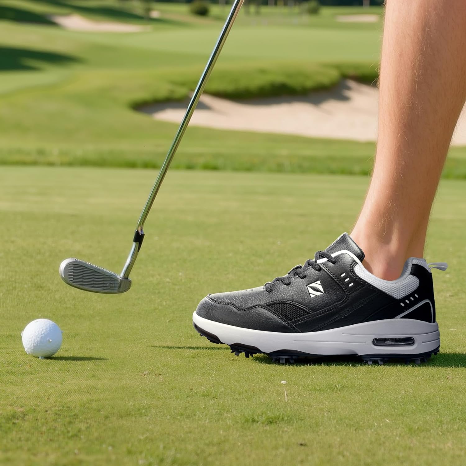 FENLERN Men's Golf Shoes Spike Waterproof Comfortable Cushion F059 - Image 3