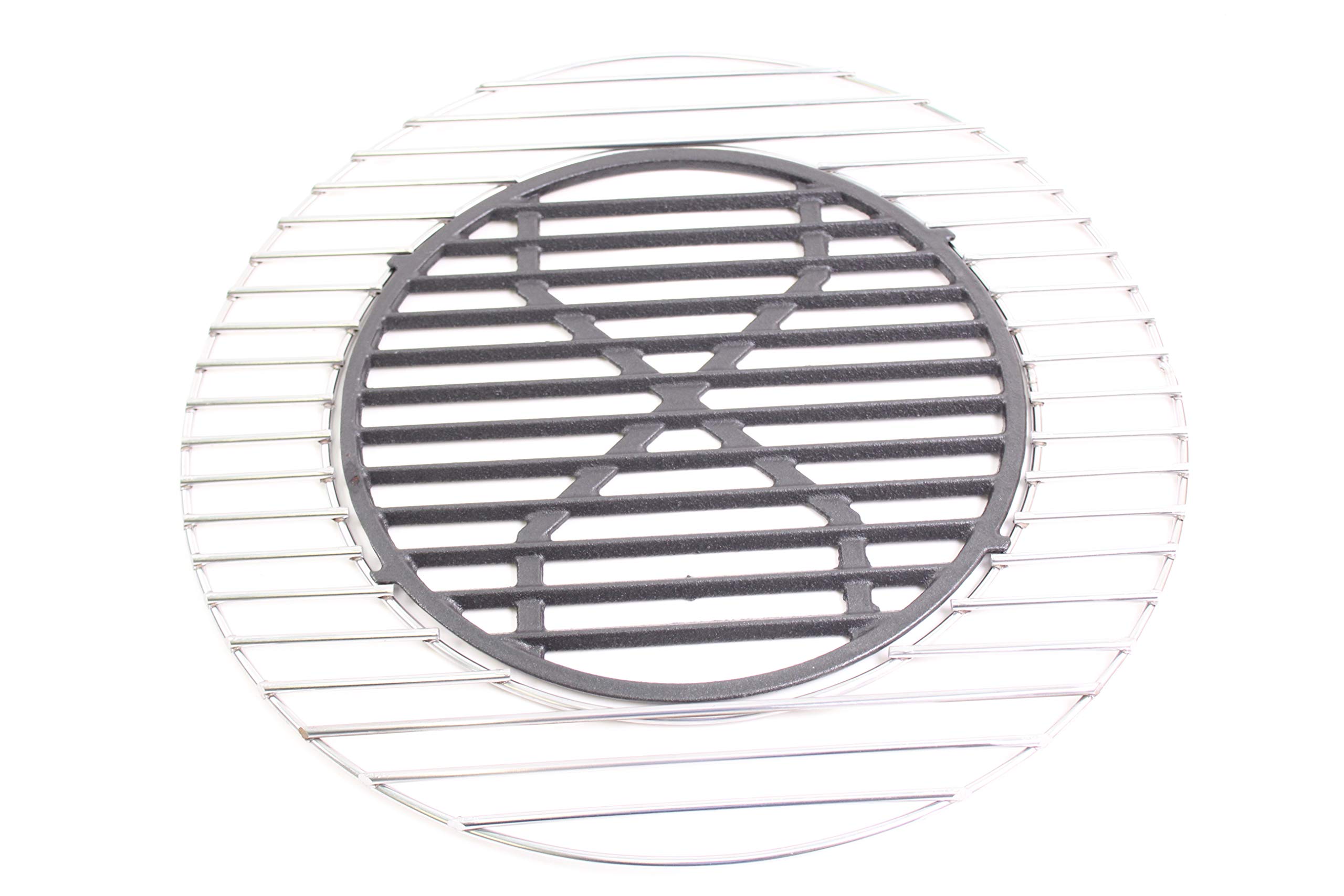 Grille acier inoxydable inclus 44,5 cm tout en 5 mm fonte utilisation env. 30 cm. Top pour Steaks