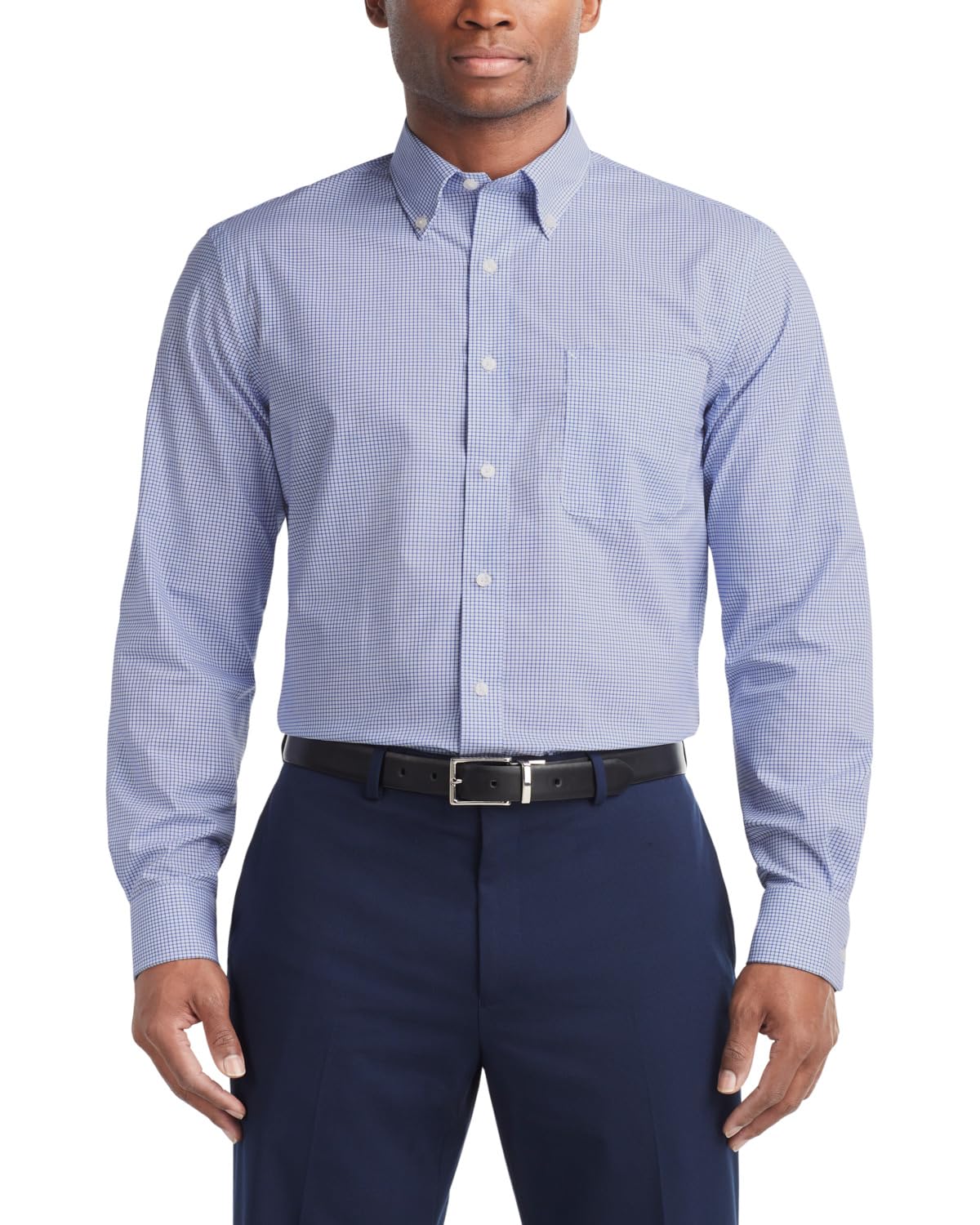 Men's Regular Fit Non Iron Gingham Dress Shirt - Amazon Exclusive