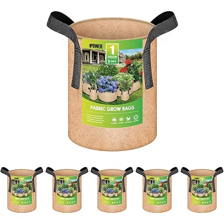 iPower 1 Gallon Plant Grow Bags