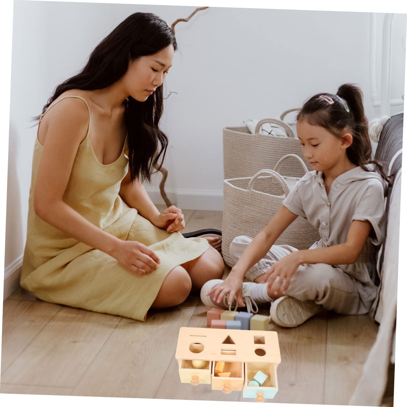 Juguete Sensorial para Niños de Madera, Caja de Permanencia del Objeto