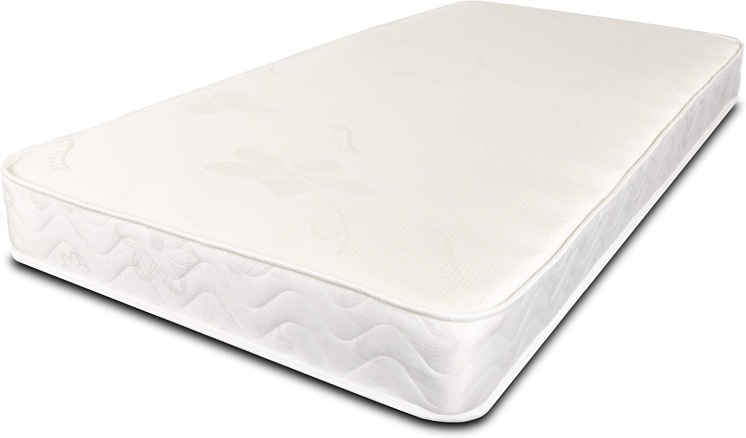 Starlight Beds Stress-Free Shorty Mattress, Value Sprung Shorty Memory Foam Mattress, Soft, White, 18cm Deep. 2ft6 x 5ft9 (75cm x 175cm)