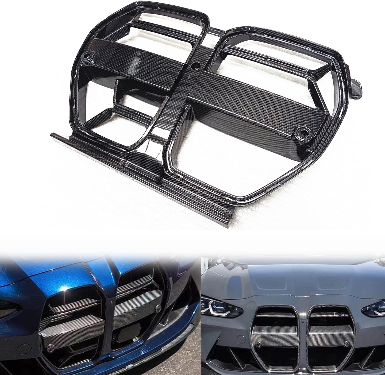 CHEVVY Front Grille Real Carbon Fibre Medium Grille The Intake Hood ...