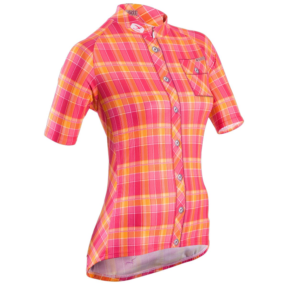 SUGOi Women's Lumber Jane Jersey, Bright Rose, Small