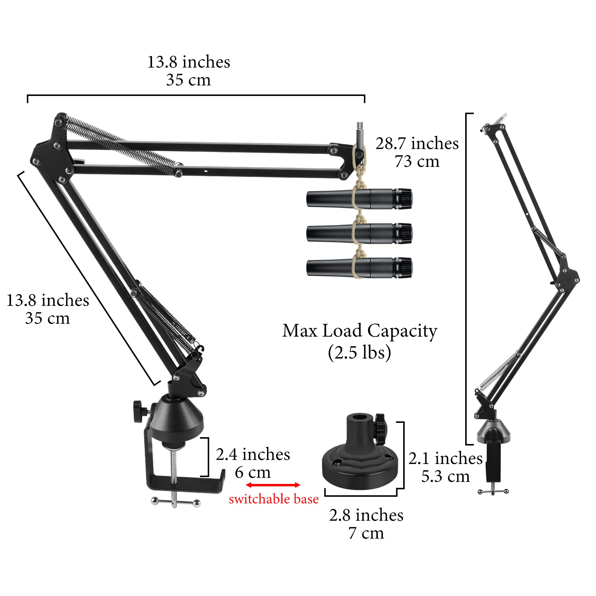 Amazon.com: Geekria for Creators Microphone Arm Compatible with