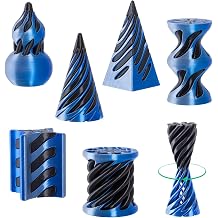 6 Pack 3D Printed Fidget Toys - Impossible Cone Pyramid Spiral Toy Pass Through Toy Fidget Spinners Mini Sensory Toy for Stress Relief Anxiety, Cool Office Desktop Decoration for Adults Teens Kid