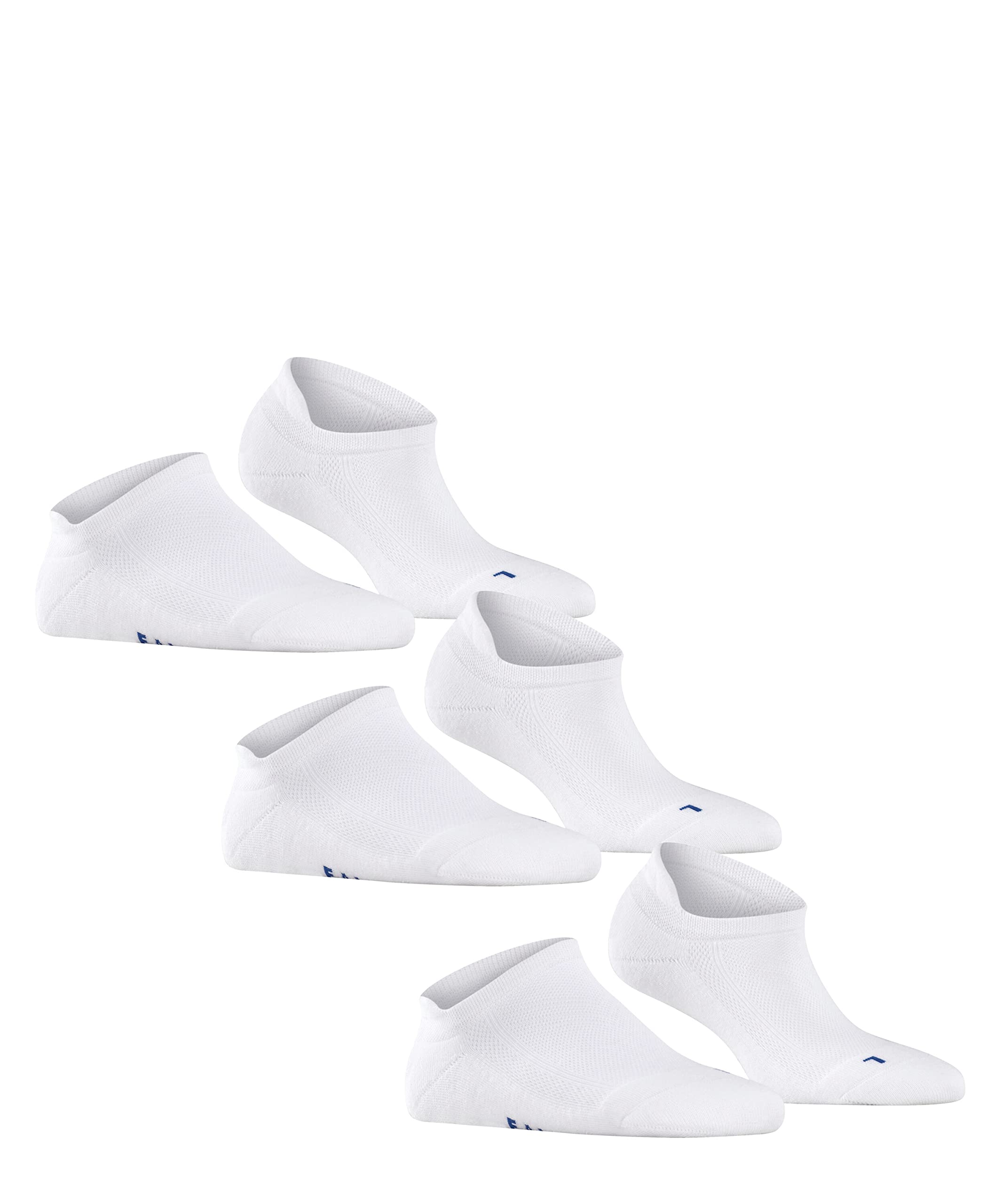 FALKE Cool Kick Sneaker 3-Pack U SN respirantes unies lot de 3 paires, Chaussettes basses Mixte, Blanc (White 2000), 37-38