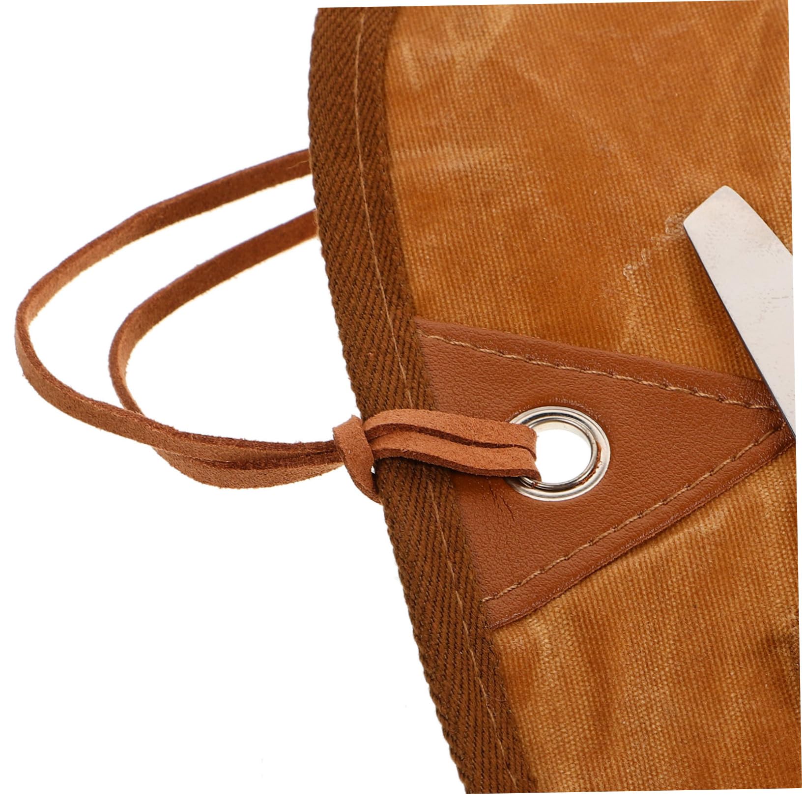 Set di Posate da Campeggio 3 Persone con Borsa Marrone | Acciaio Inossidabile, Nailon e Canvas, per Picnic e Uscite All’aperto, Include Cucchiai e Forchette