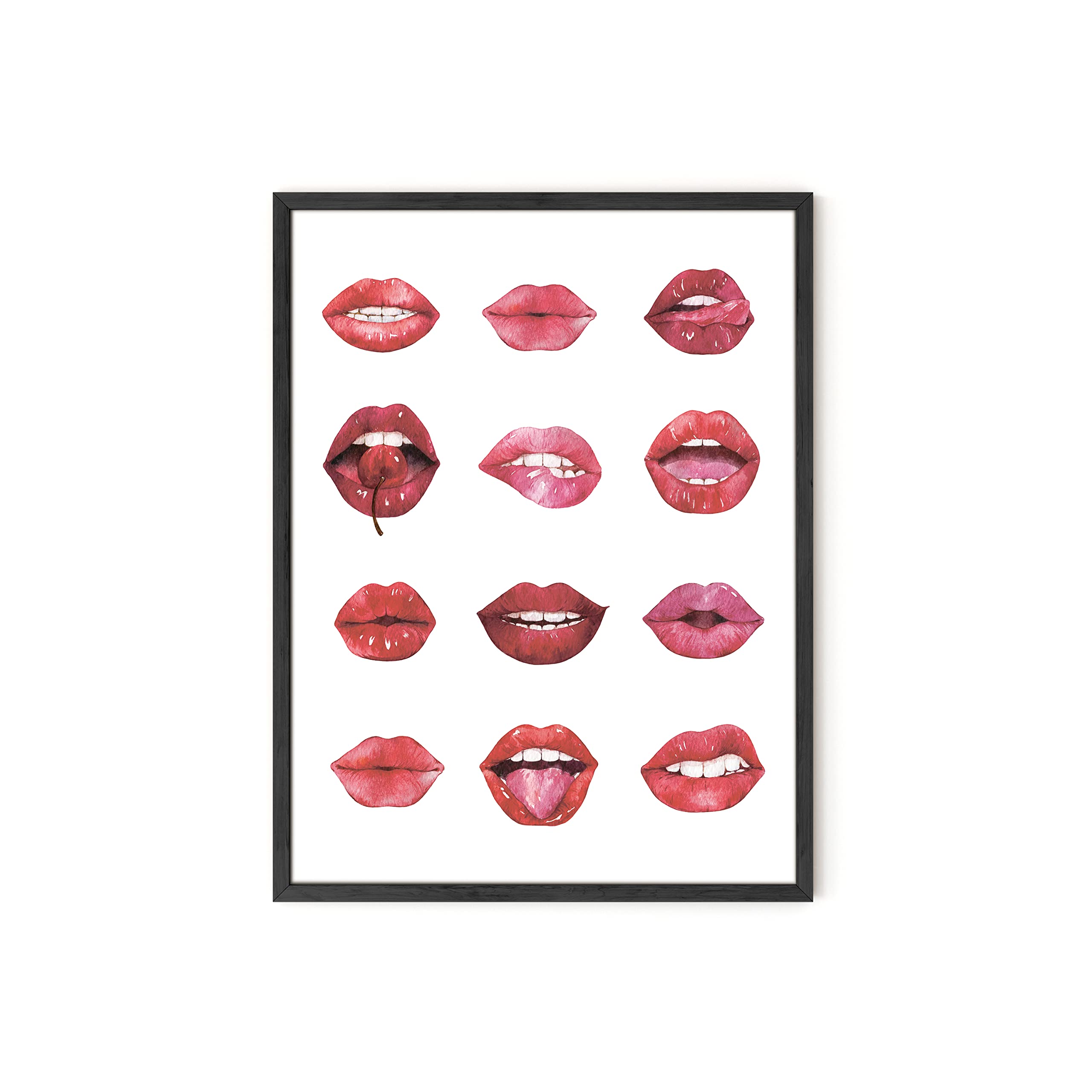 Buy Lips Wall Art Dorm Posters by Haus and Hues, Lip Art, Red Dorm
