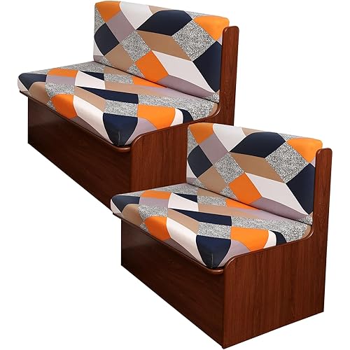 KRFOONN RV Dinette Cushion Covers Stretch Camper Cushions Cover Replacement Couch Cushion Slipcovers Washable Loveseat Slipcovers for Travel Trailer Couch Includes 2 Backrest Cover & 2 Bench Cover, 10