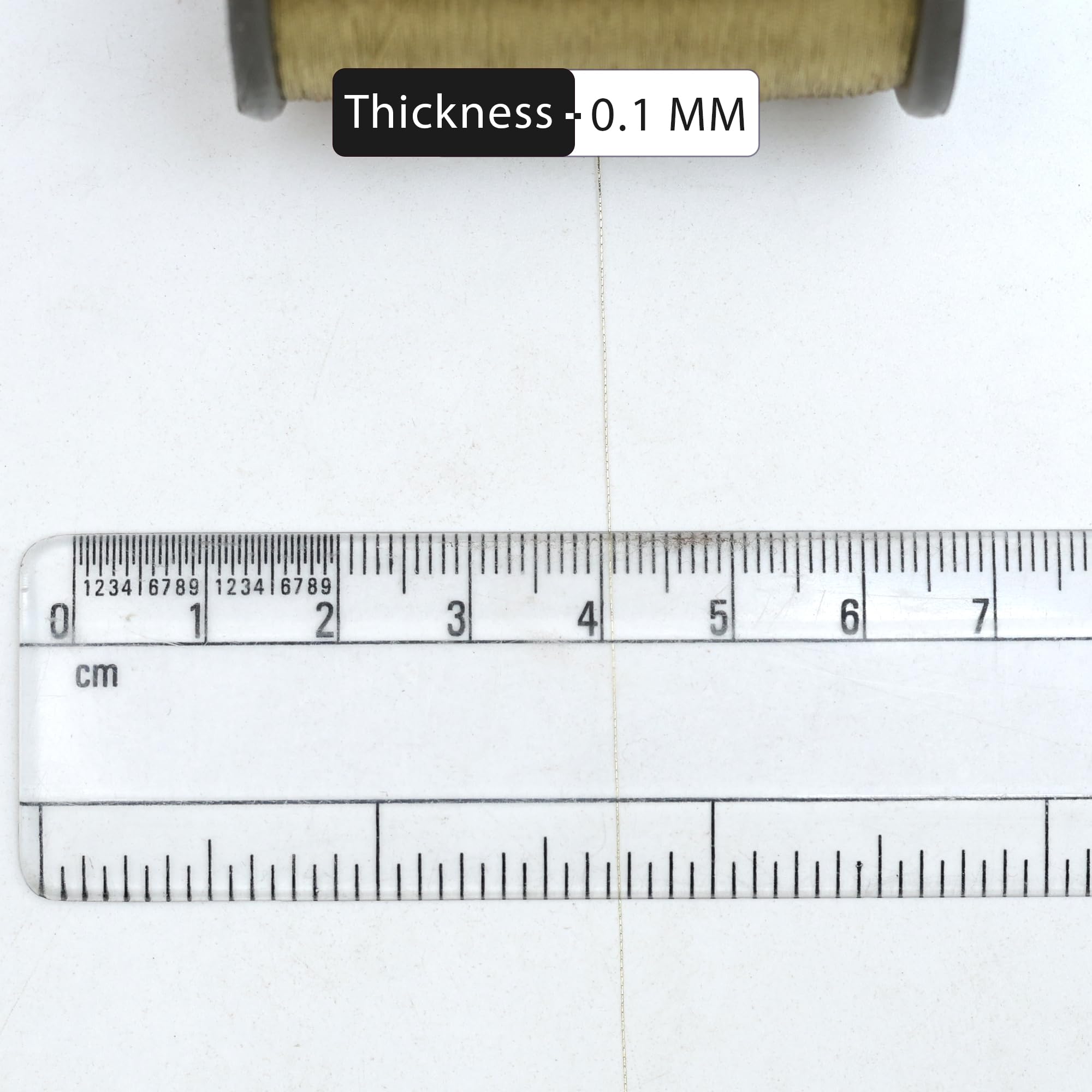 Embroiderymaterial Metallic Zari Thread for Embroidery, sewing and jewelry making, Gold Color, 0.1MM(Pack of 2 Roll),95gram
