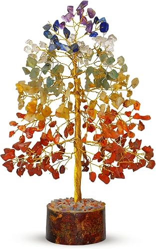 Miniatura 8 de JAGASY Árbol de 7 chakras, árbol de piedras preciosas de cristal, cristales - árbol de la vida - Feng ShuiTree de buena suerte - Regalos holísticos