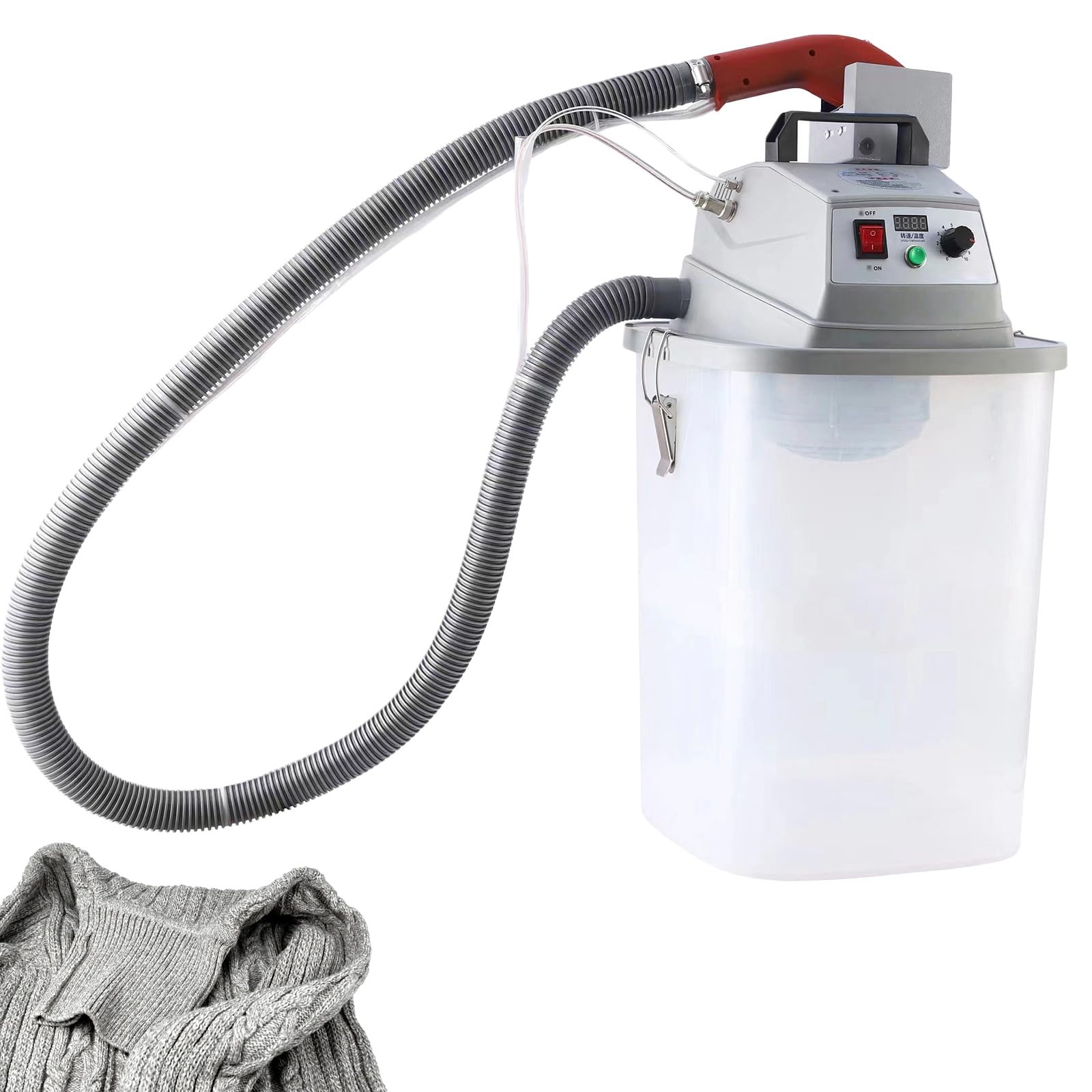 JXYQ 450W Electric Brushless Thread Trimmer with Storage Bucket, 15-50mm Width, Stepless Speed Regulation, Single Head, for Garment Factories