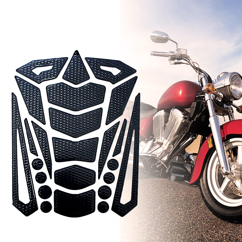 2 Adesivi Protettivi 3D Per Serbatoio Moto - Universal Decorazione Antigraffio