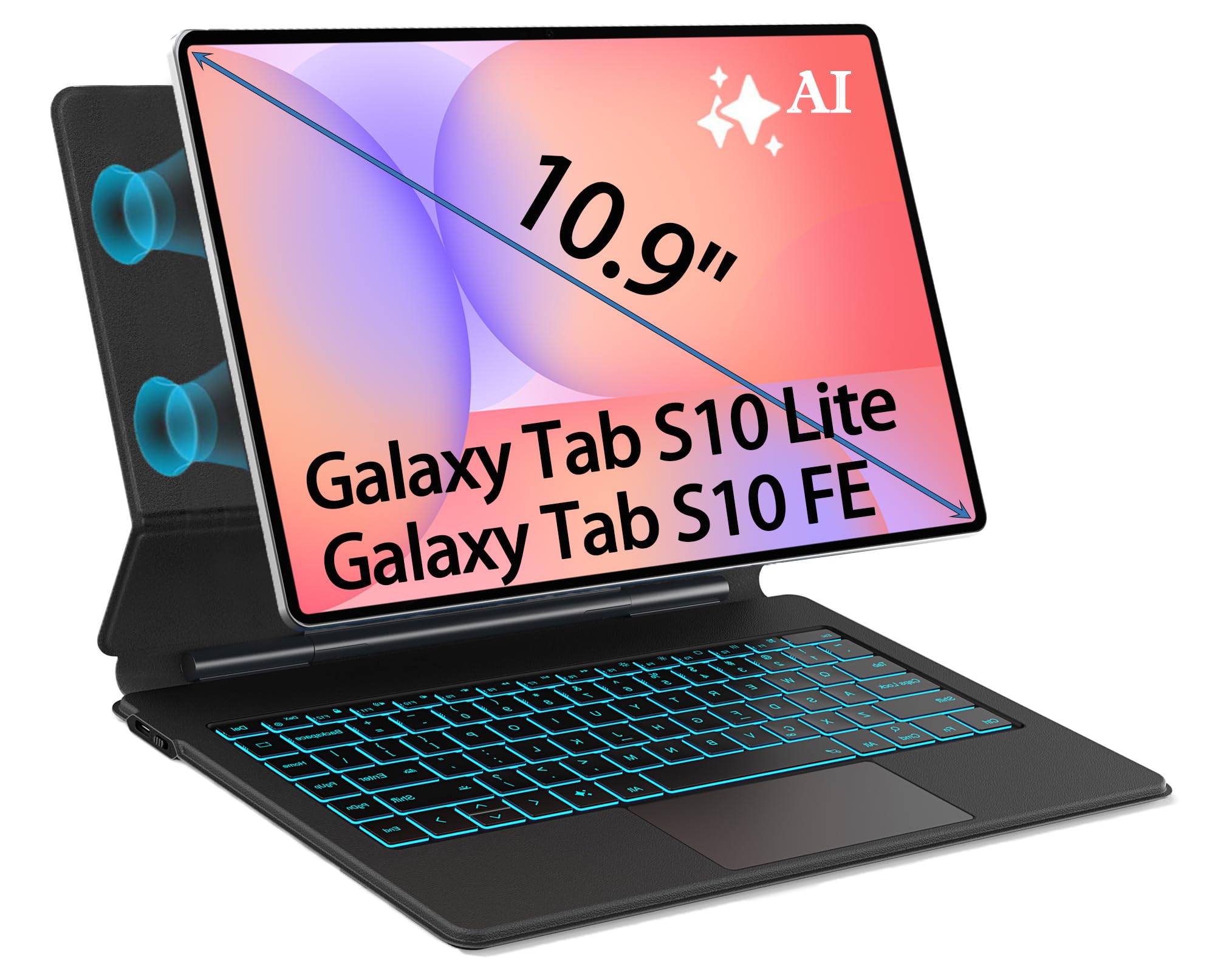 Amazon.com: OAWEEN Magic-Style Keyboard Case for Samsung Galaxy