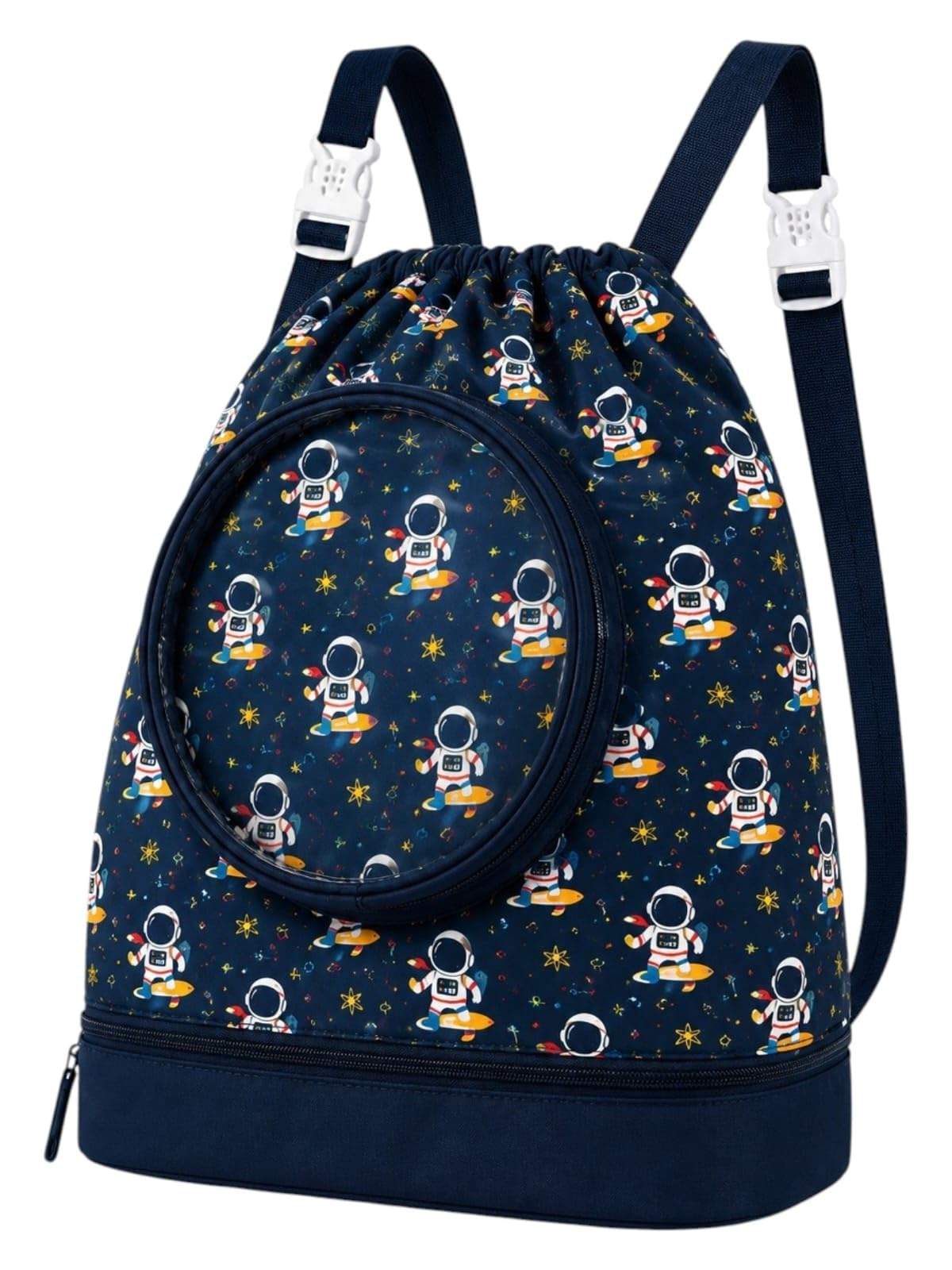 amycaur Kids Swimming Drawstring Bag for Pool, Beach, School & Travel (Pack of 1 piece)| Items of 1|-Compartments of 3 |-Capacity 3L, |Multipurpose Storage Bag for Towel, Clothes, Shoes & Accessories-picture-23