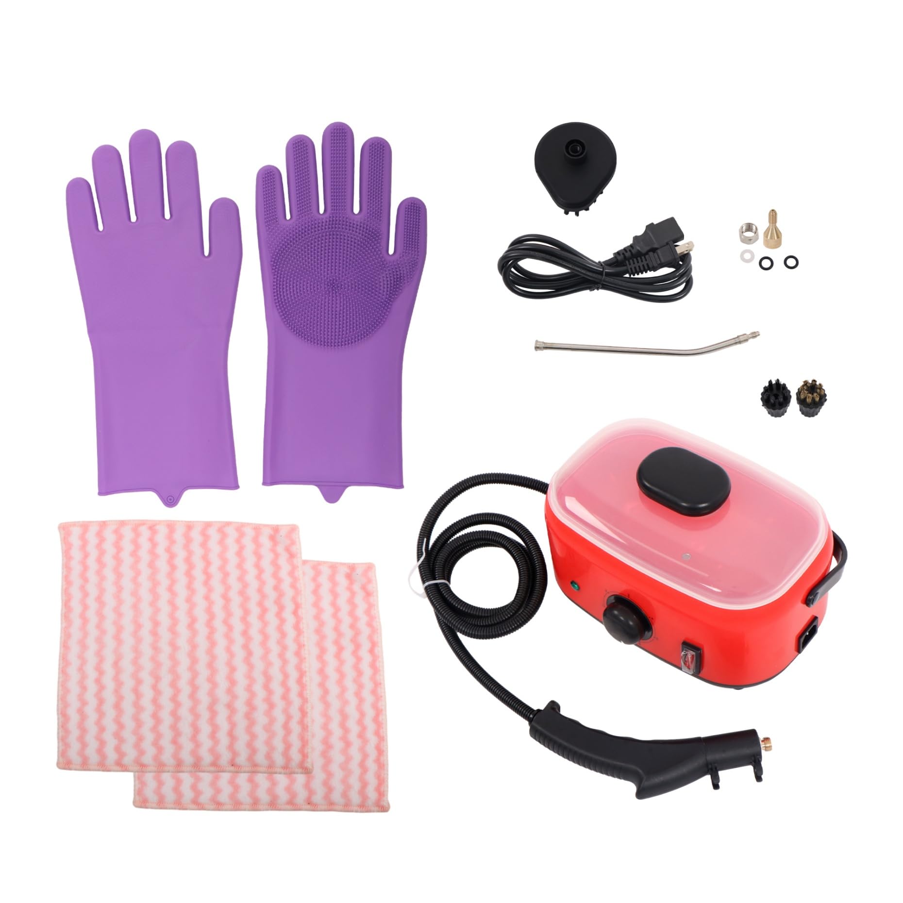 kimllier Portable Steam Cleaner 2500W 1500ml High-Pressure Deep Cleaning for Grout Lines, Windows, Car Interiors, Bathroom Tiles, Upholstery