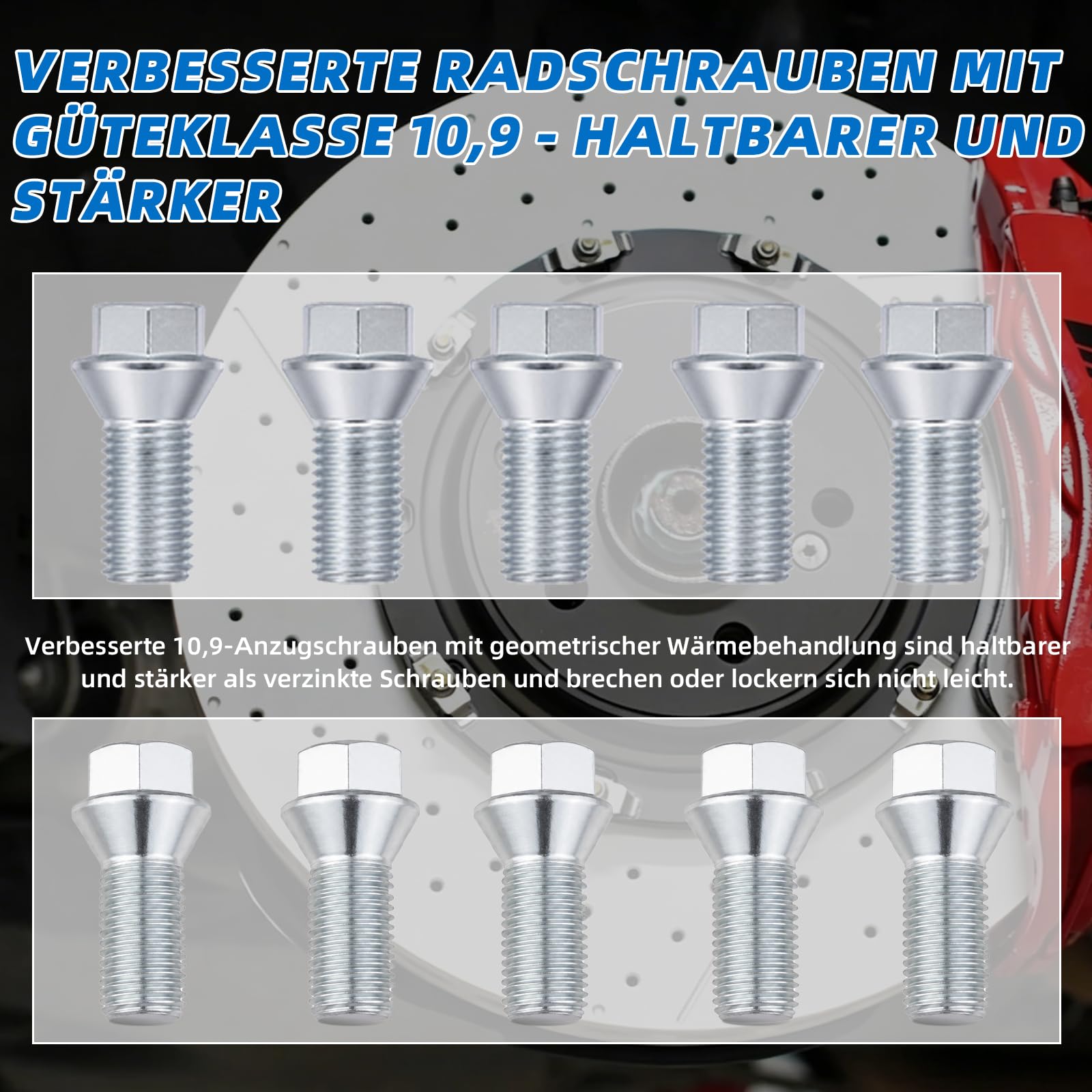 Spurverbreiterung 5x112 40mm 2x20mm NLB:66.45 für Mercedes | M14x1,5 Kegelbund 60°, 10 Schrauben, 6061 Alu, geschmiedet, CNC, schwarz, korrosionsfest