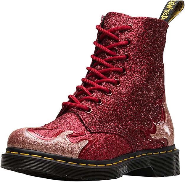 dr martens 1460 pascal flame glitter