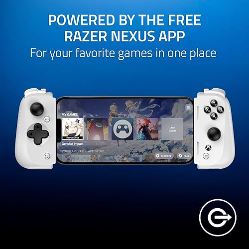 Vista 24 de Razer Kishi V2 Pro Mobile Gaming Controller Xbox Edition for Android: HyperSense Haptics - Universal Fit - Stream PC & Xbox Games - Play Touchscreen