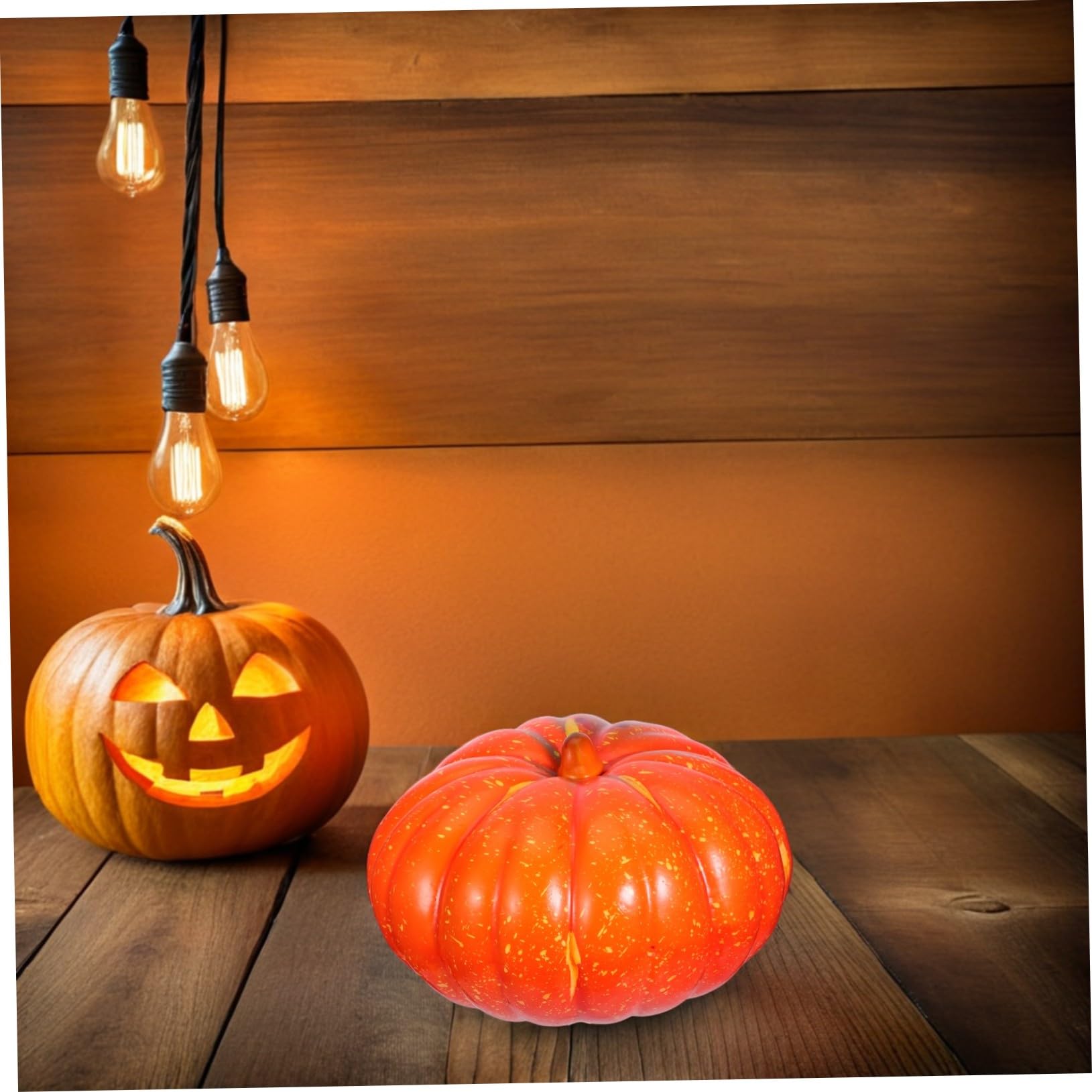 Ciieeo schiuma simulazione decorazioni del statuina arredamento della autunnale zucche artificiali per decorare raccogliere zucche artificiali Arancia