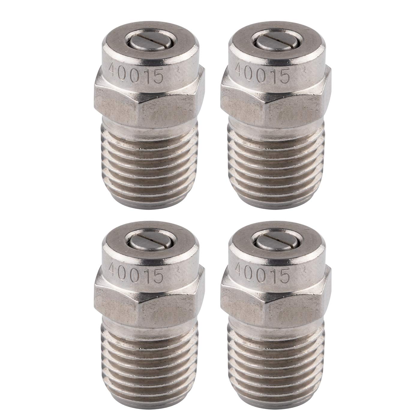 Buy Clean Strike CS1047 40Degree Threaded Replacement Spray Nozzles with 1/4 Inch Male NPT, 1.