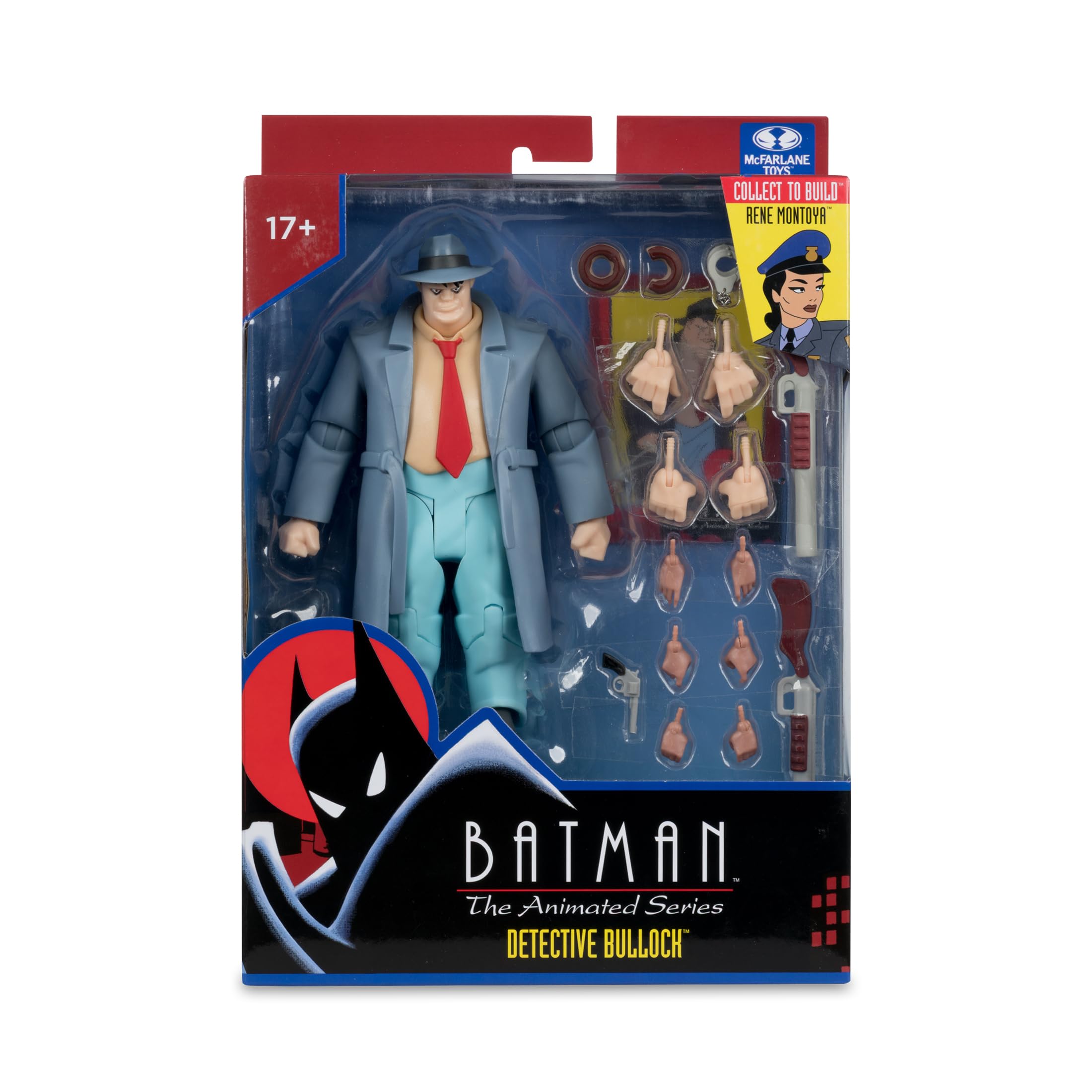 McFarlane DC Direct: Batman The Animated Series Figura de acción de 6 Pulgadas Build-A Wave 6 - Detective Harvey Bullock