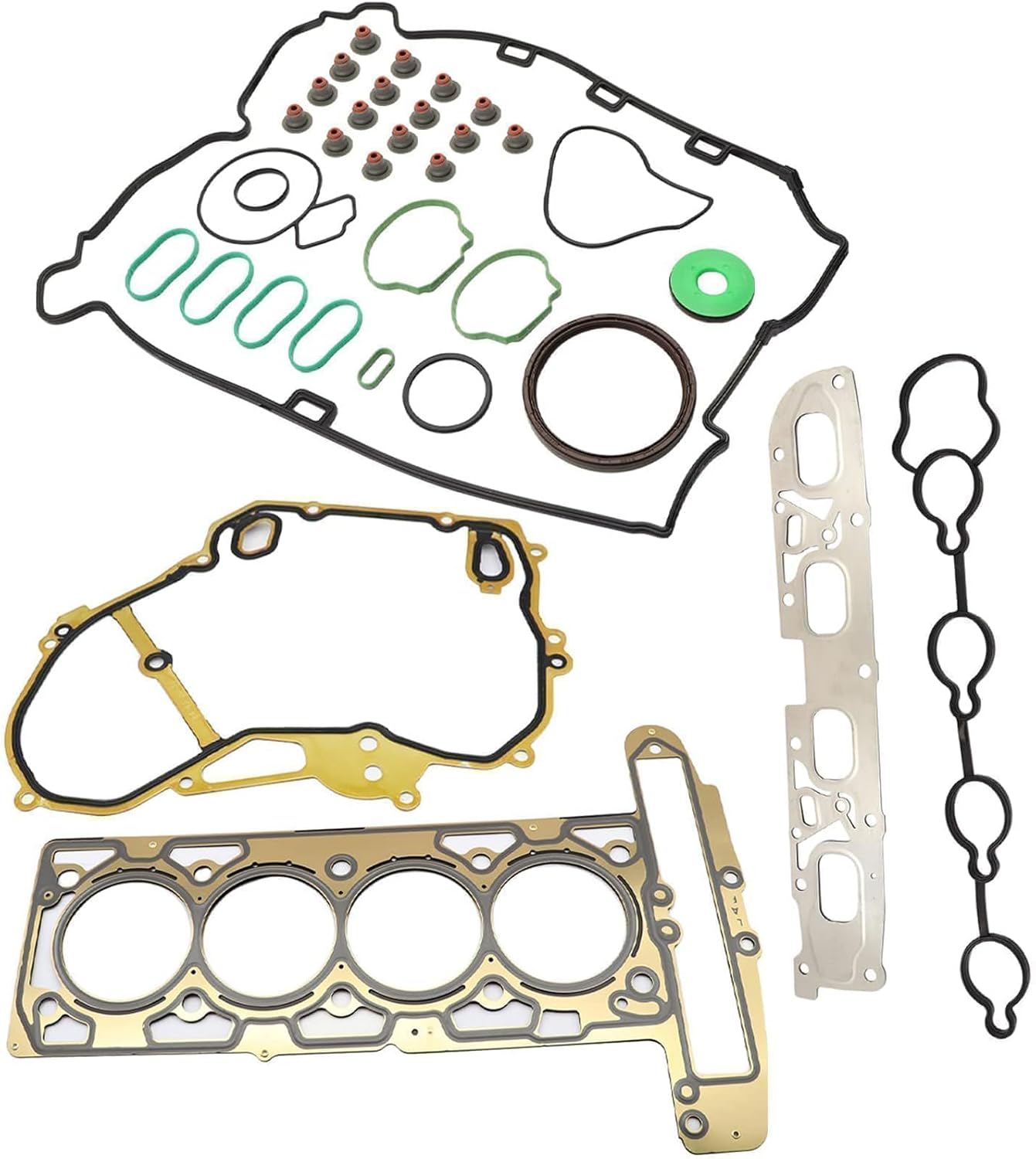 SecosAutoparts Engine Head Gasket Set Fit for Chevy Equinox Captiva Impala Malibu, Fit for Buick Lacrosse Regal Verano 2.4L, Fit for GMC Terrain 2010-2017 HS26517PT HS54874
