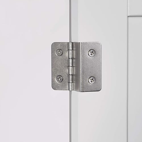 Miniatura 10 de RiverRidge Ashland - Armario de suelo de 1 puerta y 3 cajones, tamaño único, color blanco Blanco,Gris