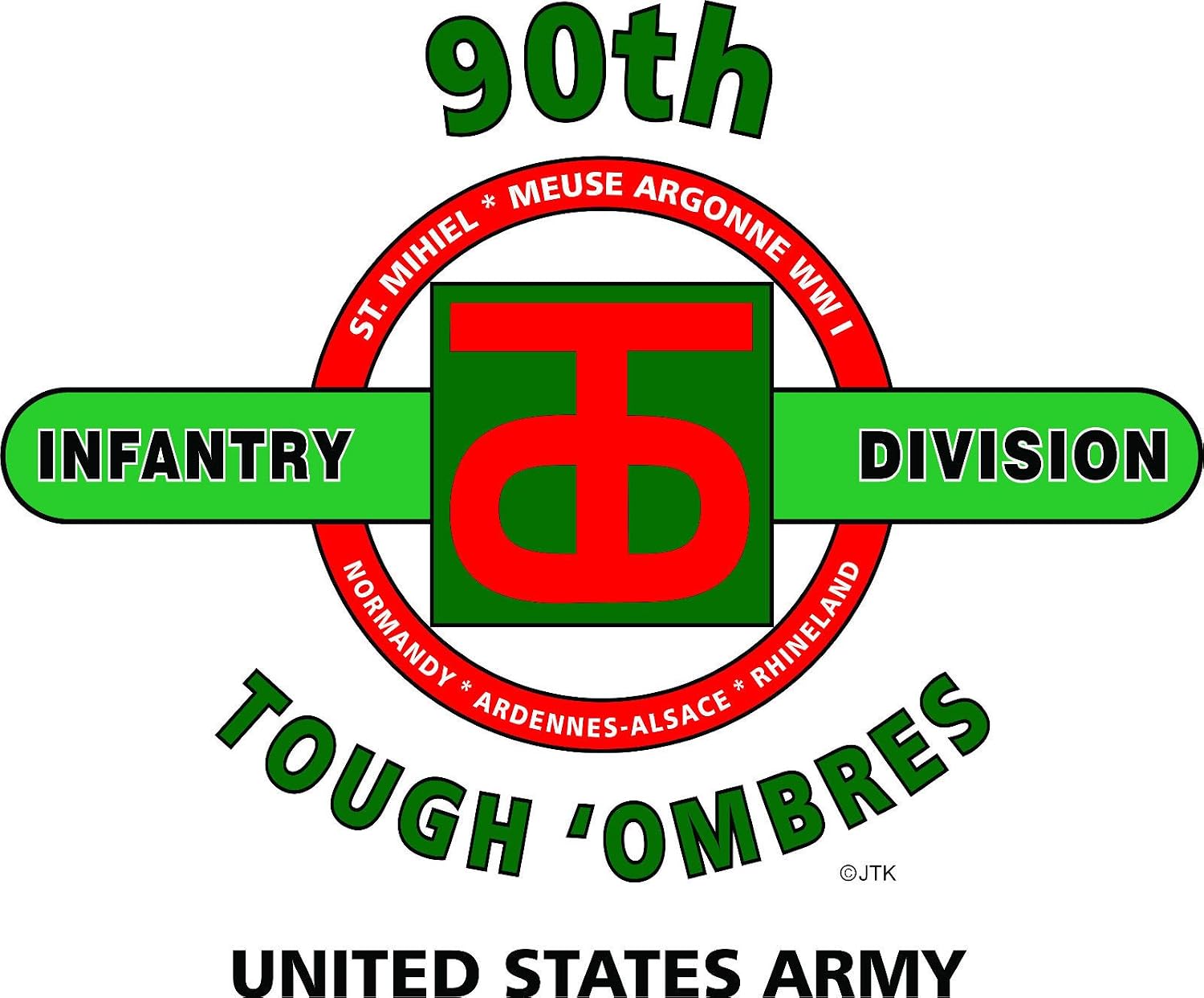 90TH Infantry Division WW II Tough OMBRES Campaign Shirt