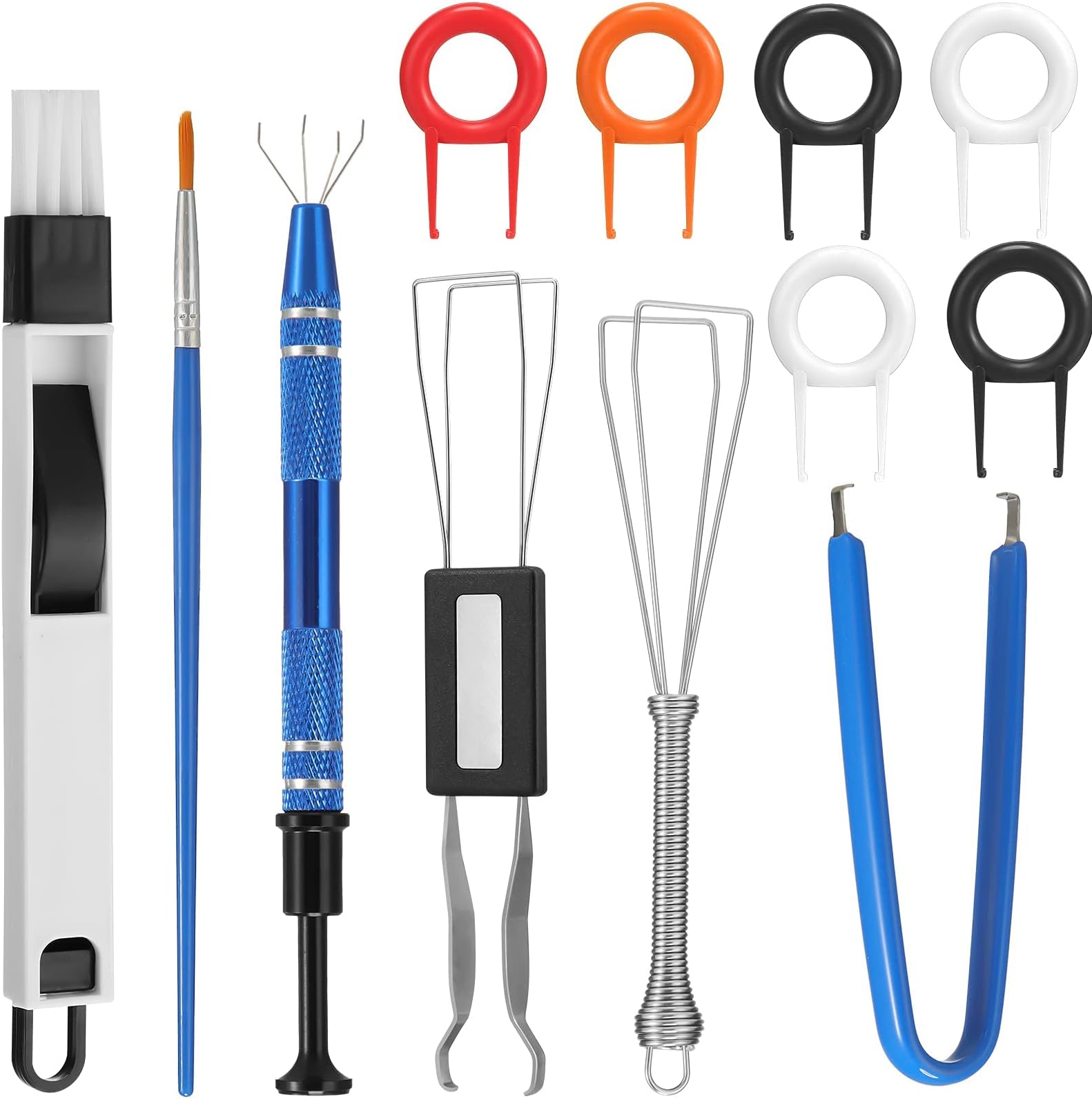 KASTWAVE Keyboard Lube Switch Puller Kits Key Cap Remover Tools, Which can Efficient Cleaning and Opener for Mechanical Keyboard Removing 12 pieces