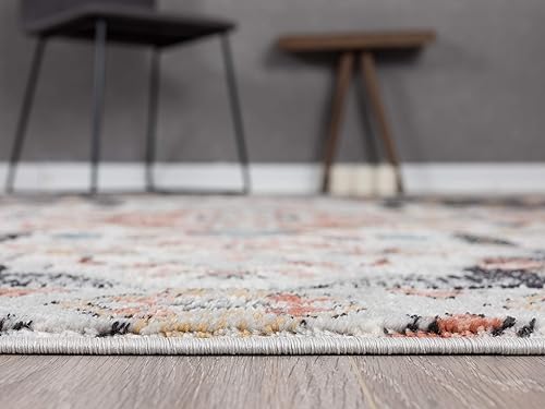 Miniatura 8 de Abani Alfombra clásica de 2 x 3 pies, color gris y beige, colección Azure