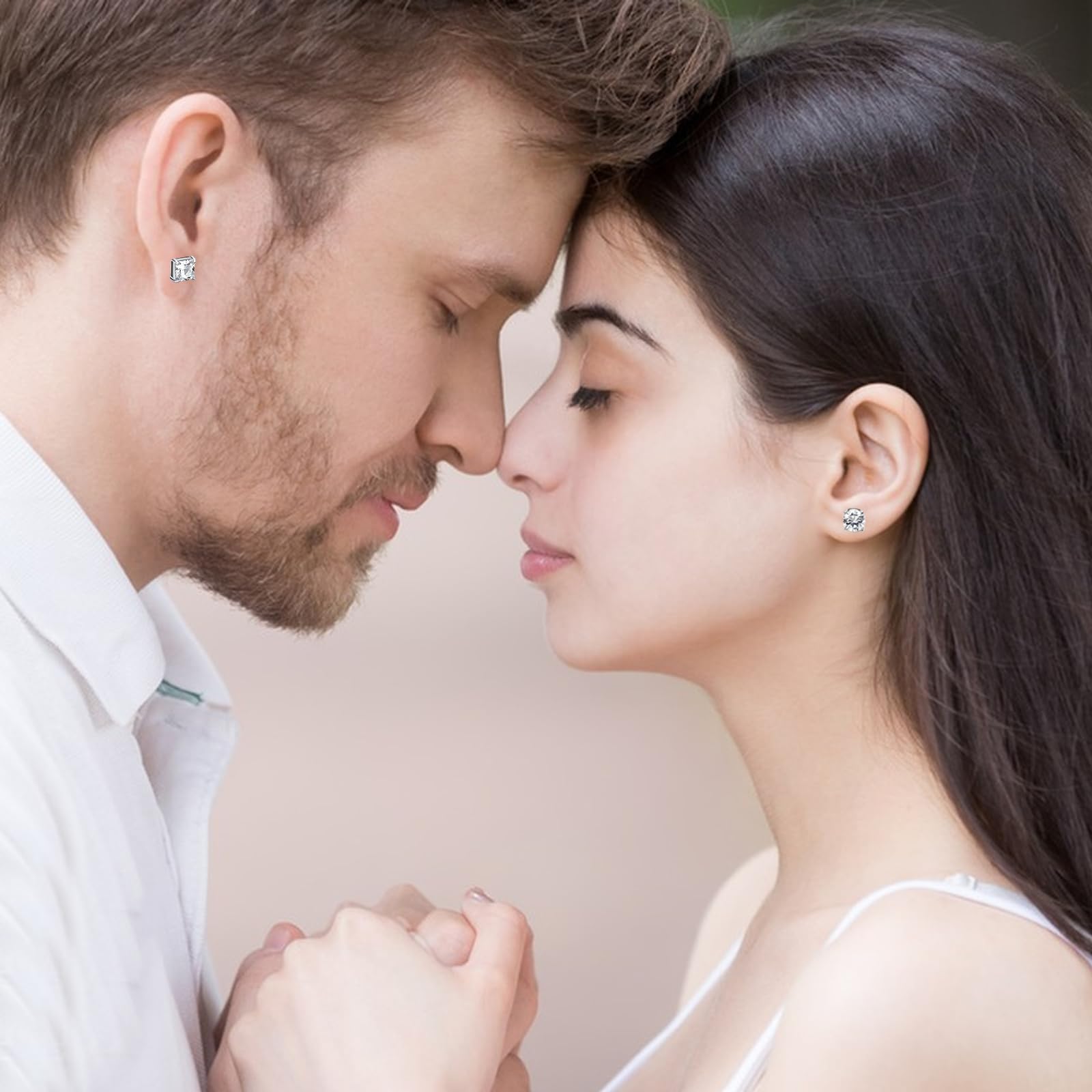 DMNQ 5 Paia Orecchini Magnetici Donna e Uomo - Orecchini Finti Con Calamita 6 Mm