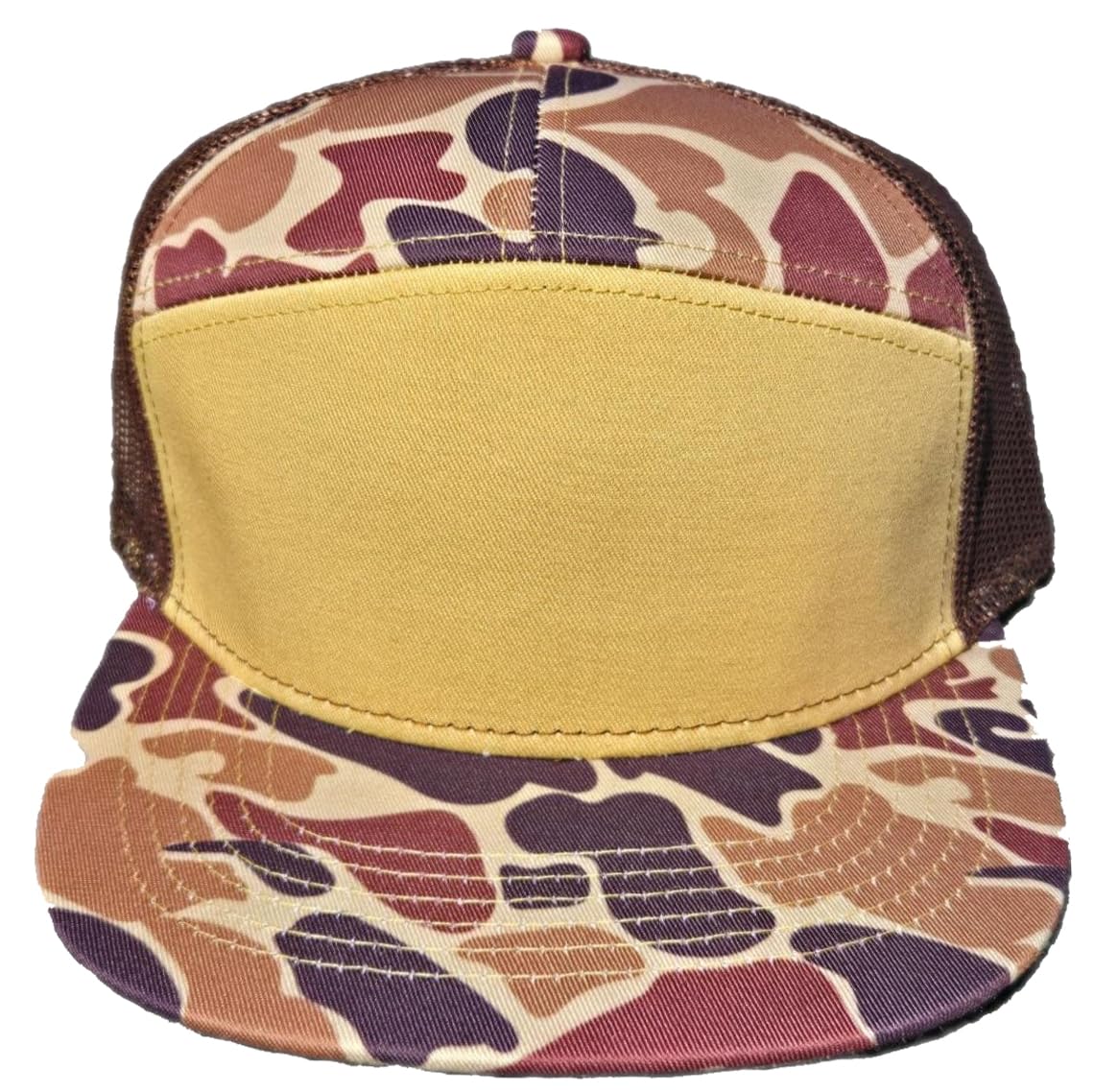 ThatsRad Kid's 7 Panel Camo Snapback Hat