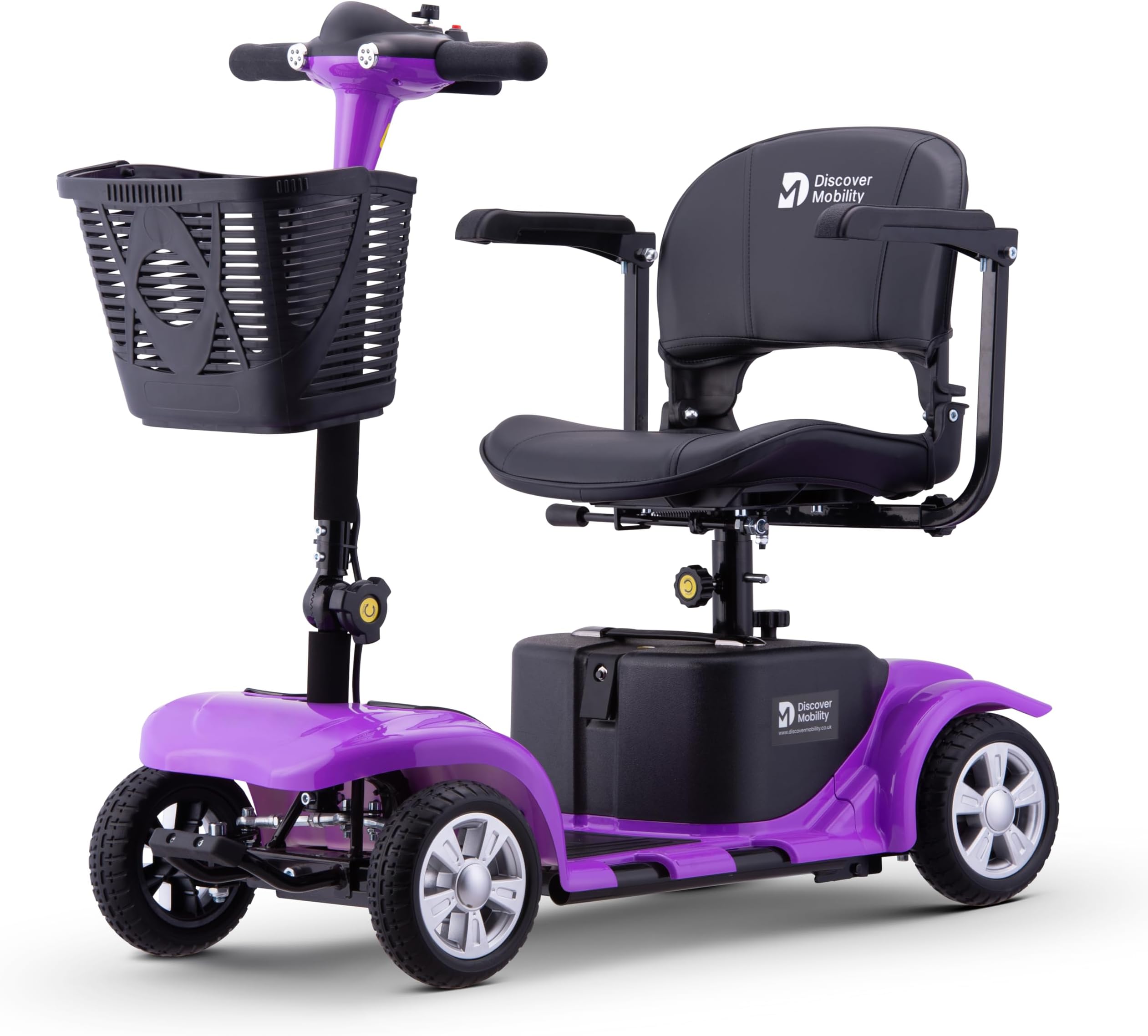 Rider 4mph Portable Mobility Scooter with Splitting Function 12AH (Purple)