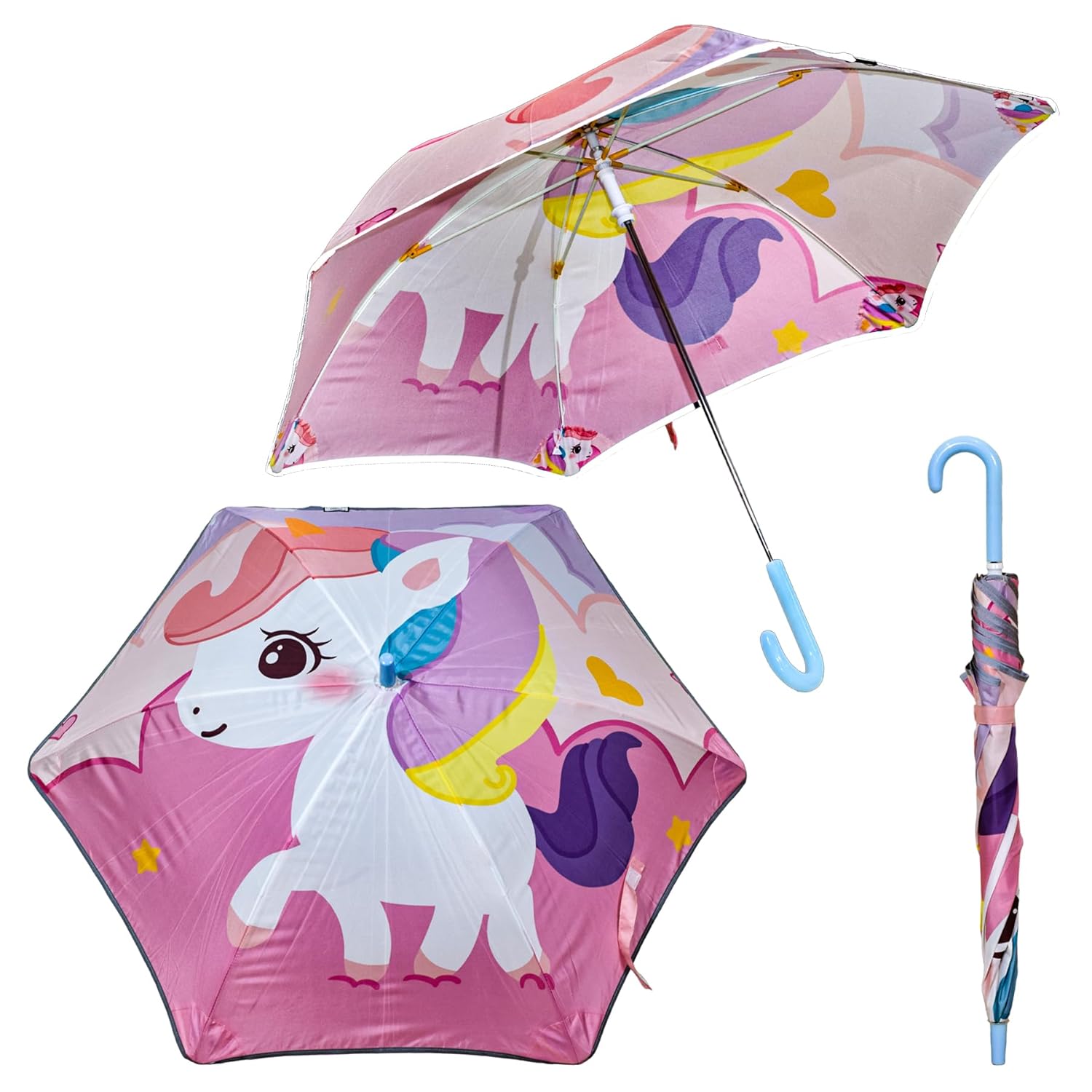 Unicorn Print Umbrella for Kids, Attractive Kids Umbrella