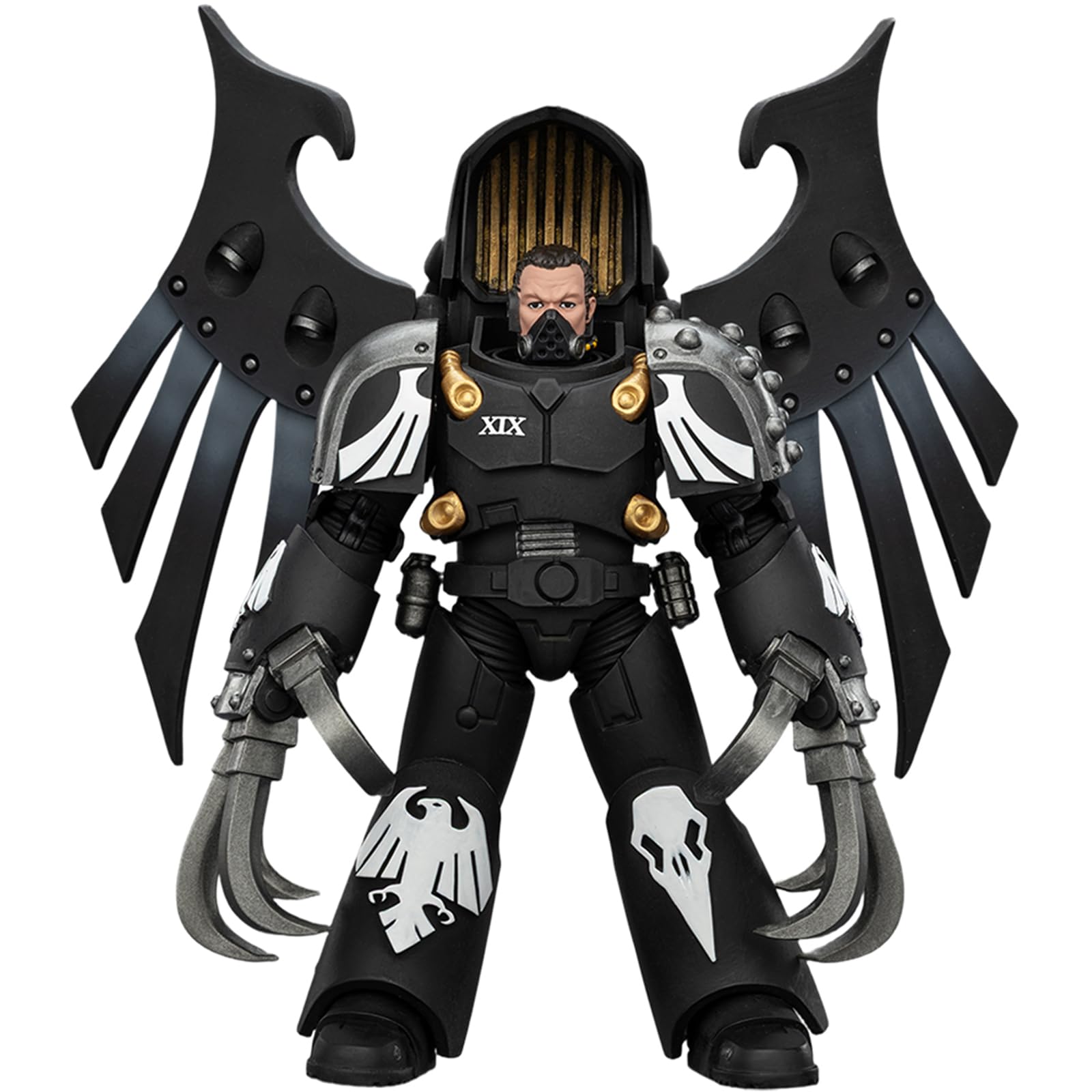 JOYTOY Warhammer 40k Horus Heresy, Raven Guard Dark Fury, Chooser of the Slain with Raven's Talon claws 1/18 Action Figure Collect And Display Model