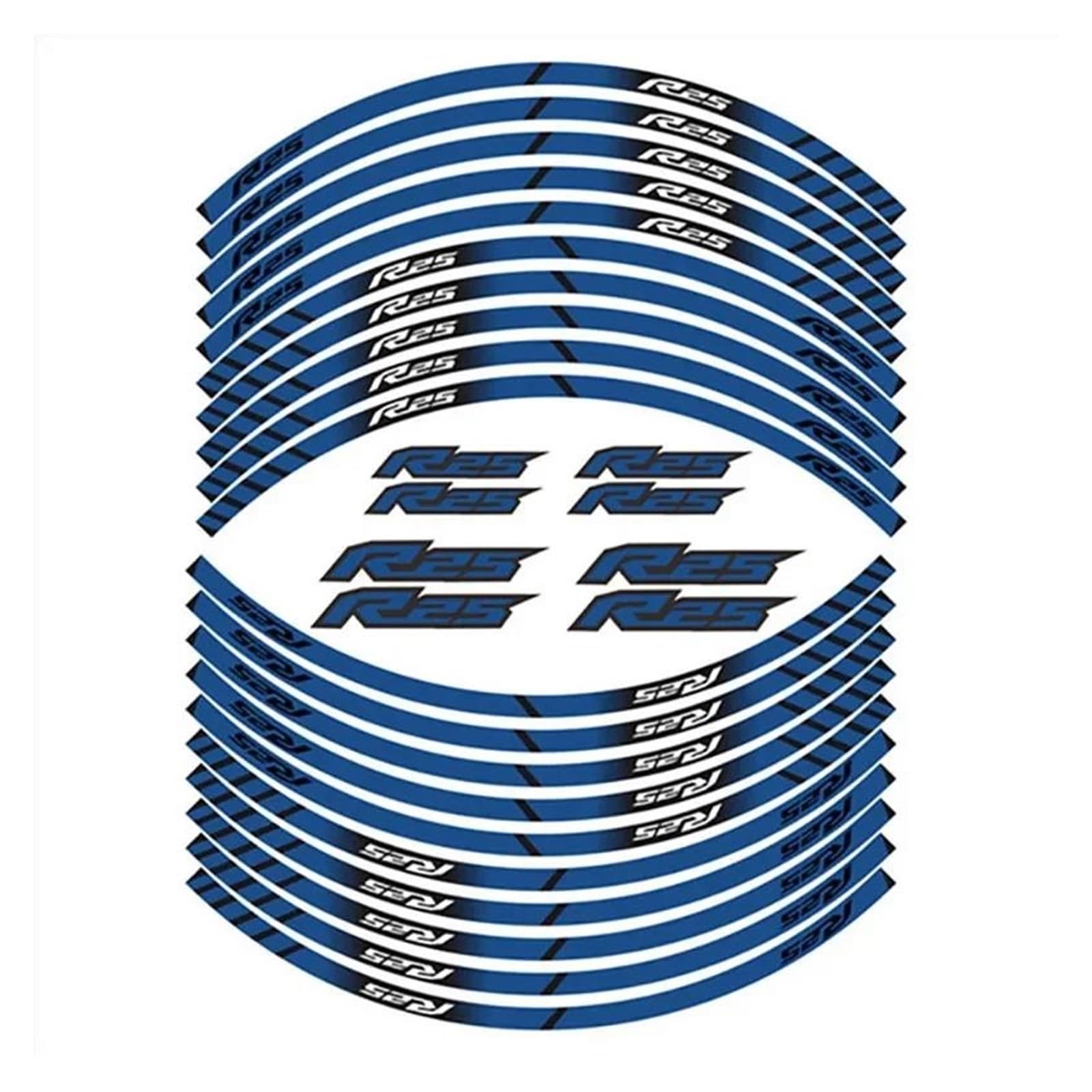 Motorcycle Wheel Sticker Tire Waterproof Reflectives Protection Decals for Yamaha R3 R25 YZF-R3 YZF-R25