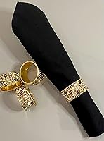 Vista 4 de mAmy Juego de 4 servilleteros redondos de otoño