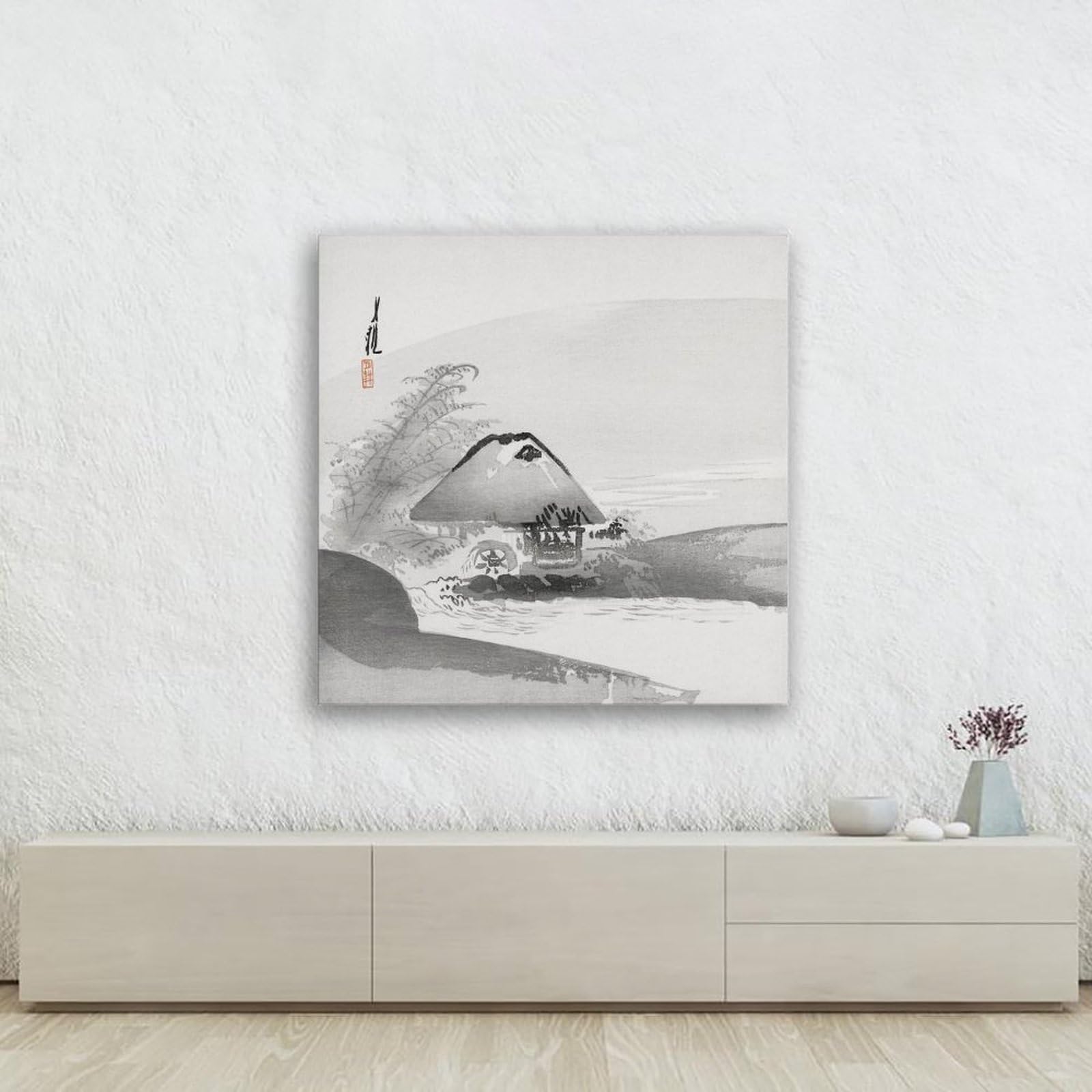 Generisch River Landscape Painting by Ogata Gekko, Pósteres modernos, impresiones decorativas, decoraciones de pared estéticas, decoraciones de pared para el salón, impresiones artísticas, pinturas en